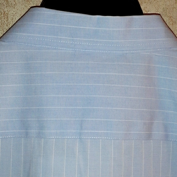 RALPH LAUREN MENS SHIRT Button Down Light Blue Pinstripe XL  NEW - Picture 5 of 5